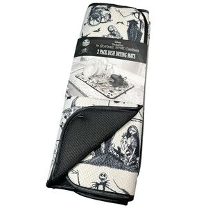NEW Disney Tim Burton’s THE NIGHTMARE BEFORE CHRISTMAS Dish Drying Mats Set/2